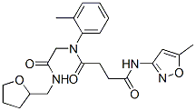 (9ci)-n-(5-甲基-3-异噁唑基)-n-(2-甲基苯基)-n-[2-氧代-2-[[(四氢-2-呋喃)甲基]氨基]乙基]-丁烷二酰胺结构式_602322-22-5结构式