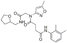 (9ci)-n-(2,3-二甲基苯基)-n-(5-甲基-3-异噁唑基)-n-[2-氧代-2-[[(四氢-2-呋喃)甲基]氨基]乙基]-丁烷二酰胺结构式_602322-25-8结构式