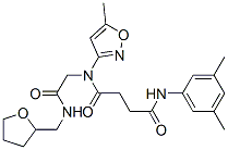 (9ci)-n-(3,5-二甲基苯基)-n-(5-甲基-3-异噁唑基)-n-[2-氧代-2-[[(四氢-2-呋喃)甲基]氨基]乙基]-丁烷二酰胺结构式_602322-27-0结构式