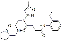 (9ci)-n-(2-乙基苯基)-n-(5-甲基-3-异噁唑基)-n-[2-氧代-2-[[(四氢-2-呋喃)甲基]氨基]乙基]-丁烷二酰胺结构式_602322-28-1结构式