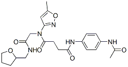 (9ci)-n-[4-(乙酰基氨基)苯基]-n-(5-甲基-3-异噁唑基)-n-[2-氧代-2-[[(四氢-2-呋喃)甲基]氨基]乙基]-丁烷二酰胺结构式_602322-36-1结构式