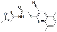 Acetamide, 2-[(3-cyano-5,8-dimethyl-2-quinolinyl)thio]-n-(5-methyl-3-isoxazolyl)-(9ci) Structure,602324-32-3Structure