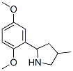 (9CI)-2-(2,5-二甲氧基苯基)-4-甲基-吡咯烷结构式_603068-42-4结构式