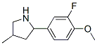 (9CI)-2-(3-氟-4-甲氧基苯基)-4-甲基-吡咯烷结构式_603068-56-0结构式