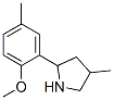 (9CI)-2-(2-甲氧基-5-甲基苯基)-4-甲基-吡咯烷结构式_603068-58-2结构式