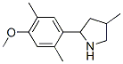 (9CI)-2-(4-甲氧基-2,5-二甲基苯基)-4-甲基-吡咯烷结构式_603068-61-7结构式