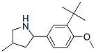 Pyrrolidine, 2-[3-(1,1-dimethylethyl)-4-methoxyphenyl]-4-methyl- (9ci) Structure,603068-79-7Structure