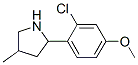 (9CI)-2-(2-氯-4-甲氧基苯基)-4-甲基-吡咯烷结构式_603068-83-3结构式