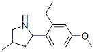 (9CI)-2-(2-乙基-4-甲氧基苯基)-4-甲基-吡咯烷结构式_603069-05-2结构式