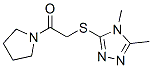 (9CI)-1-[[(4,5-二甲基-4H-1,2,4-噻唑-3-基)硫代]乙酰基]-吡咯烷结构式_603070-54-8结构式