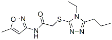 Acetamide, 2-[(4-ethyl-5-propyl-4h-1,2,4-triazol-3-yl)thio]-n-(5-methyl-3-isoxazolyl)-(9ci) Structure,603071-68-7Structure