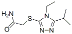 (9ci)-2-[[4-乙基-5-(1-甲基乙基)-4H-1,2,4-噻唑-3-基]硫代]-乙酰胺结构式_603072-17-9结构式