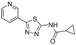 (9ci)-n-[5-(3-吡啶)-1,3,4-噻二唑-2-基]-环丙烷羧酰胺结构式_603073-23-0结构式