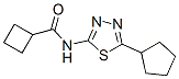 (9ci)-n-(5-环戊基-1,3,4-噻二唑-2-基)-环丁烷羧酰胺结构式_603073-36-5结构式