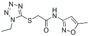 (9ci)-2-[(1-乙基-1H-四唑-5-基)硫代]-n-(5-甲基-3-异噁唑基)-乙酰胺结构式_603079-09-0结构式