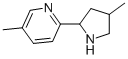 (9CI)-5-甲基-2-(4-甲基-2-吡咯烷)-吡啶结构式_603089-92-5结构式