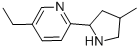 (9CI)-5-乙基-2-(4-甲基-2-吡咯烷)-吡啶结构式_603089-94-7结构式