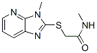 (9ci)-n-甲基-2-[(3-甲基-3H-咪唑并[4,5-b]吡啶-2-基)硫代]-乙酰胺结构式_603094-57-1结构式