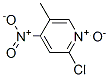 Pyridine, 2-bromo-5-methyl-4-nitro-, 1-oxide Structure,60323-98-0Structure