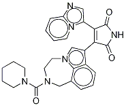 3-咪唑并[1,2-a]吡啶-3-基-4-[1,2,3,4-四氢-2-(1-哌啶基羰基)吡咯并[3,2,1-jk][1,4]苯并二氮杂卓-7-基]-1H-吡咯-2,5-二酮结构式_603281-60-3结构式