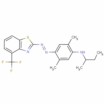 N-异戊基-4-[[4-(三氟甲基)苯并噻唑-2-基]偶氮]-2,5-二甲苯胺结构式_60388-23-0结构式