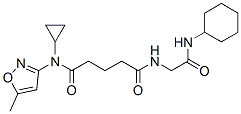 (9ci)-n-[2-(环己基氨基)-2-氧代乙基]-n-环丙基-n-(5-甲基-3-异噁唑基)-戊烷二酰胺结构式_603945-82-0结构式