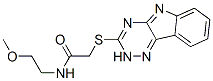 (9ci)-n-(2-甲氧基乙基)-2-(2H-1,2,4-噻嗪并[5,6-b]吲哚-3-基硫代)-乙酰胺结构式_603945-97-7结构式