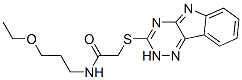 Acetamide, n-(3-ethoxypropyl)-2-(2h-1,2,4-triazino[5,6-b]indol-3-ylthio)-(9ci) Structure,603945-98-8Structure