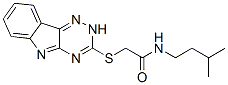 (9ci)-n-(3-甲基丁基)-2-(2H-1,2,4-噻嗪并[5,6-b]吲哚-3-基硫代)-乙酰胺结构式_603946-01-6结构式