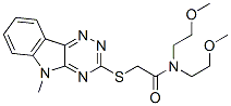 (9ci)-N,N-双(2-甲氧基乙基)-2-[(5-甲基-5H-1,2,4-噻嗪并[5,6-b]吲哚-3-基)硫代]-乙酰胺结构式_603946-04-9结构式