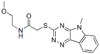 Acetamide, n-(2-methoxyethyl)-2-[(5-methyl-5h-1,2,4-triazino[5,6-b]indol-3-yl)thio]-(9ci) Structure,603946-14-1Structure