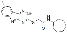 (9ci)-n-环庚基-2-[(8-甲基-2H-1,2,4-噻嗪并[5,6-b]吲哚-3-基)硫代]-乙酰胺结构式_603946-17-4结构式