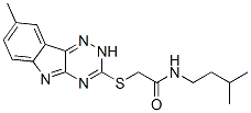 Acetamide, n-(3-methylbutyl)-2-[(8-methyl-2h-1,2,4-triazino[5,6-b]indol-3-yl)thio]-(9ci) Structure,603946-35-6Structure