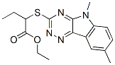 (9ci)-2-[(5,8-二甲基-5H-1,2,4-噻嗪并[5,6-b]吲哚-3-基)硫代]-丁酸乙酯结构式_603946-44-7结构式