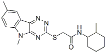 Acetamide, 2-[(5,8-dimethyl-5h-1,2,4-triazino[5,6-b]indol-3-yl)thio]-n-(2-methylcyclohexyl)-(9ci) Structure,603946-46-9Structure