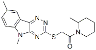 Piperidine, 1-[[(5,8-dimethyl-5h-1,2,4-triazino[5,6-b]indol-3-yl)thio]acetyl]-2-methyl-(9ci) Structure,603946-48-1Structure