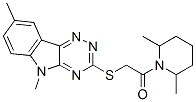 (9ci)-1-[[(5,8-二甲基-5H-1,2,4-噻嗪并[5,6-b]吲哚-3-基)硫代]乙酰基]-2,6-二甲基-哌啶结构式_603946-49-2结构式