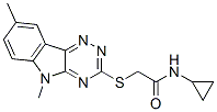 (9ci)-n-环丙基-2-[(5,8-二甲基-5H-1,2,4-噻嗪并[5,6-b]吲哚-3-基)硫代]-乙酰胺结构式_603946-50-5结构式