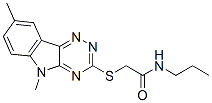 (9ci)-2-[(5,8-二甲基-5H-1,2,4-噻嗪并[5,6-b]吲哚-3-基)硫代]-n-丙基-乙酰胺结构式_603946-51-6结构式