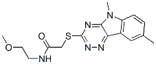 (9ci)-2-[(5,8-二甲基-5H-1,2,4-噻嗪并[5,6-b]吲哚-3-基)硫代]-n-(2-甲氧基乙基)-乙酰胺结构式_603946-52-7结构式