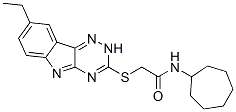 (9ci)-n-环庚基-2-[(8-乙基-2H-1,2,4-噻嗪并[5,6-b]吲哚-3-基)硫代]-乙酰胺结构式_603946-56-1结构式