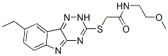 Acetamide, 2-[(8-ethyl-2h-1,2,4-triazino[5,6-b]indol-3-yl)thio]-n-(2-methoxyethyl)-(9ci) Structure,603946-58-3Structure