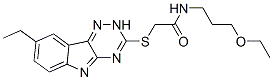 (9ci)-n-(3-乙氧基丙基)-2-[(8-乙基-2H-1,2,4-噻嗪并[5,6-b]吲哚-3-基)硫代]-乙酰胺结构式_603946-59-4结构式