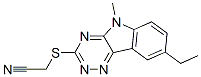 (9ci)-[(8-乙基-5-甲基-5H-1,2,4-噻嗪并[5,6-b]吲哚-3-基)硫代]-乙腈结构式_603946-66-3结构式