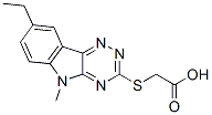 (9ci)-[(8-乙基-5-甲基-5H-1,2,4-噻嗪并[5,6-b]吲哚-3-基)硫代]-乙酸结构式_603946-71-0结构式