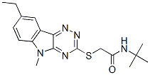 Acetamide, n-(1,1-dimethylethyl)-2-[(8-ethyl-5-methyl-5h-1,2,4-triazino[5,6-b]indol-3-yl)thio]-(9ci) Structure,603946-83-4Structure