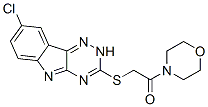 Morpholine, 4-[[(8-chloro-2h-1,2,4-triazino[5,6-b]indol-3-yl)thio]acetyl]-(9ci) Structure,603946-85-6Structure