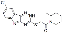 (9ci)-1-[[(8-氯-2H-1,2,4-噻嗪并[5,6-b]吲哚-3-基)硫代]乙酰基]-2-甲基-哌啶结构式_603946-89-0结构式