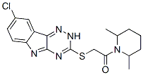 (9ci)-1-[[(8-氯-2H-1,2,4-噻嗪并[5,6-b]吲哚-3-基)硫代]乙酰基]-2,6-二甲基-哌啶结构式_603946-90-3结构式