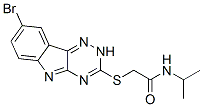 Acetamide, 2-[(8-bromo-2h-1,2,4-triazino[5,6-b]indol-3-yl)thio]-n-(1-methylethyl)-(9ci) Structure,603946-96-9Structure